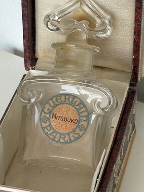 Rare Antique Guerlain "Mitsouko" Paris Perfume Bottle & Original Box